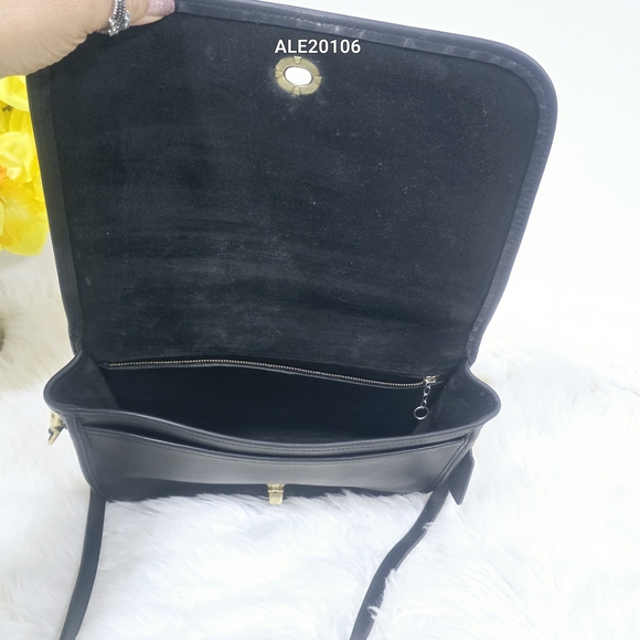 Coach Black Crossbody Bag with Gold Accents - Picture 7 of 14